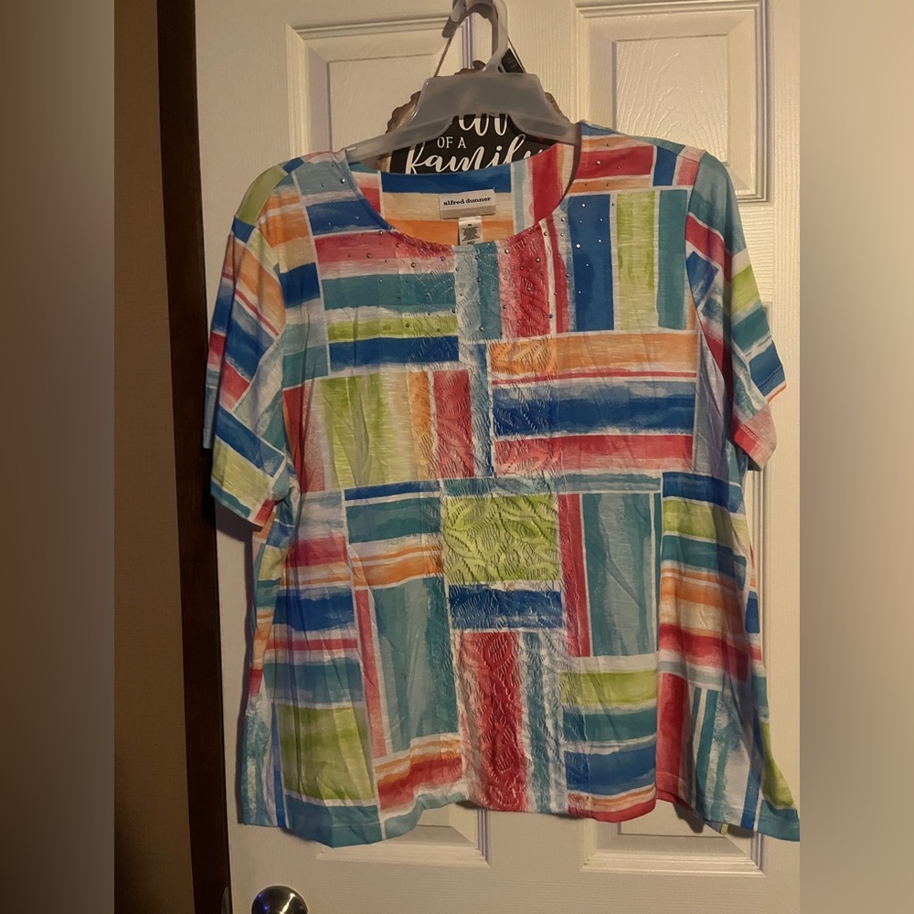 Alfred Dunner Multicolor Top 2x
